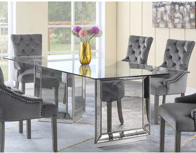 BestMasterFurniture Double Pedestal Dining Table