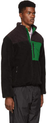 Kenzo Black Down Faux-Shearling Jacket