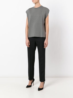 Balenciaga high-waisted pants - women - Cotton/Mohair/Wool - 36