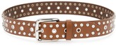 Thumbnail for your product : Etoile Isabel Marant Rica Brown Studded Leather Belt