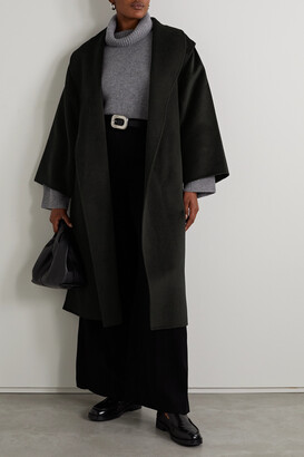 Le Kasha Soura Belted Cashmere Coat - Black