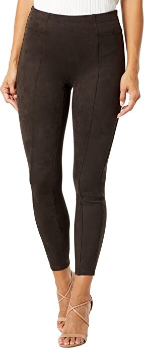 Spanx Faux Suede Leggings (Chocolate Brown) Women's Clothing - ShopStyle