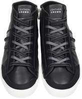 Thumbnail for your product : Leather Crown Sneakers In Black Leather