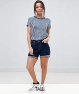 Thumbnail for your product : Noisy May Tall roll hem denim short in blue