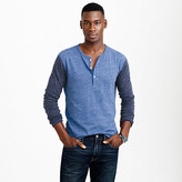 Thumbnail for your product : J.Crew Slim flagstone marled henley in colorblock