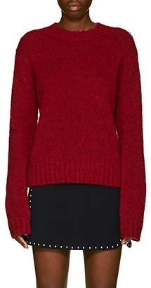 Helmut Lang Women's Brushed Wool-Blend Crewneck Sweater - Bt. Red
