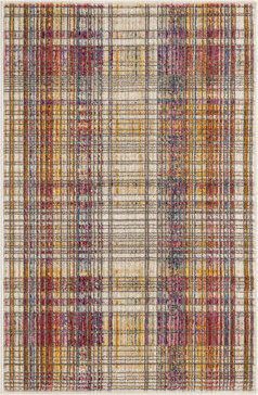Sease Plaid Blue/Purple/Yellow Area Rug