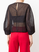 Thumbnail for your product : TOMORROWLAND balloon sleeve sheer blouse