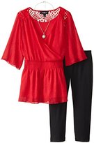Thumbnail for your product : Amy Byer Big Girls' Top with Necklace and Leggings Set