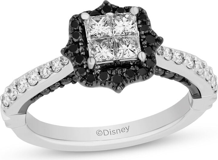 Zales Enchanted Disney Villains Maleficent Black and White Quad