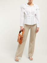 Thumbnail for your product : Palmer Harding Trap Ruffled Cotton-blend Shirt - White