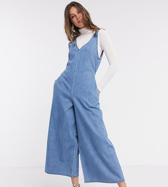 asos denim playsuit
