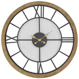 Thumbnail for your product : Uma Enterprises Rustic Reflections Wood Round Wall Clock