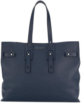 Orciani soft navy tote bag