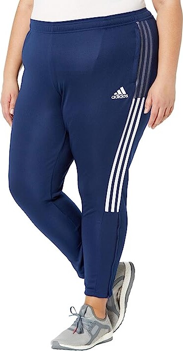 adidas Plus Size Tiro Track Pants (Team Navy Blue) Women's
