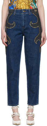 Versace Jeans Couture Blue Studded Jeans