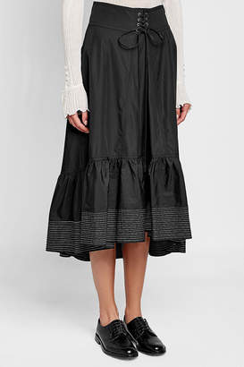 3.1 Phillip Lim Cotton Skirt with Self-Tie Front