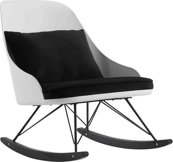 2xhome Large Rocking Chair With Cushion Plastic Arms Lounge Nursery Living Room Rocker Replica