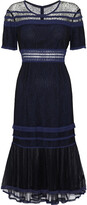 Thumbnail for your product : Jonathan Simkhai Crochet-trimmed Corded Lace And Tulle Dress