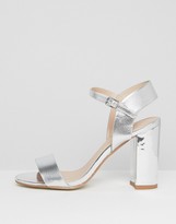 Thumbnail for your product : New Look Metallic Block Heel Sandal