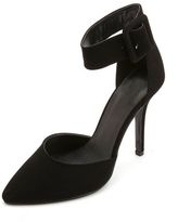 Thumbnail for your product : Charlotte Russe D'Orsay Ankle Strap Pointed Toe Heels