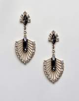 Thumbnail for your product : Johnny Loves Rosie Statement Fan Detail Gem Earrings