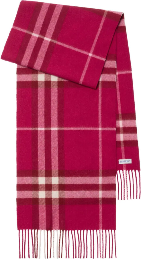 Burberry Checked Cashmere Scarf