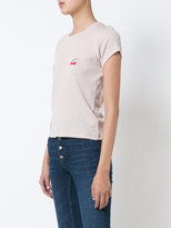 Thumbnail for your product : Anine Bing cherry appliqué T-shirt