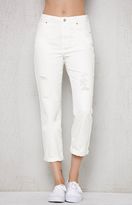 Thumbnail for your product : PacSun Lilly White Ripped Mom Jeans