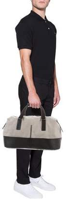 Christian Dior Leather-Trimmed Weekender Bag