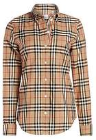 burberry womens button down shirts