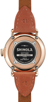 Shinola Runwell Leather Triple-Wrap Watch, 36mm