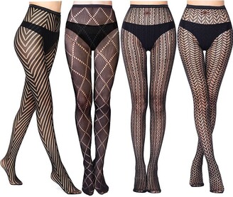 VERO MONTE Women Patterned Fishnet Tights Black Fishnets Net Stockings  Pantyhose - ShopStyle Hosiery