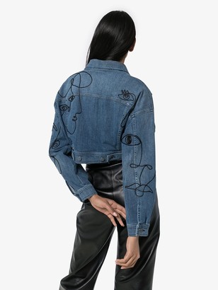 Moschino Embroidered Denim Jacket