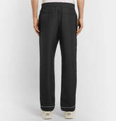 Thumbnail for your product : Valentino Piped Silk Drawstring Trousers