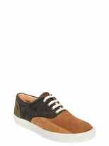 Thumbnail for your product : Comme des Garcons Patchwork Suede Sneakers