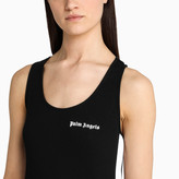 Thumbnail for your product : Palm Angels Black tank top with band detail