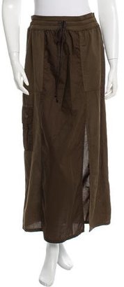 Burning Torch Olive Maxi Skirt w/ Tags
