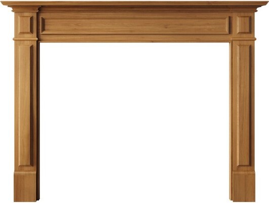 Modern Ember ModernEmberRiversdale48x42InchWoodFireplaceMantelSurroundKit|GingerColor-WithPictureFrameMolding