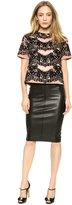 Thumbnail for your product : RED Valentino Flocked Print Top
