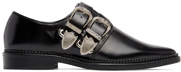 Toga Exclusive Black Western Oxfords - ShopStyle Flats