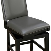 Thumbnail for your product : Fortuna 21194 American Heritage Billiards Fortuna Swivel Bonded Leather 26" Counter Stool - Slate