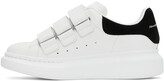 Thumbnail for your product : Alexander McQueen White & Black Oversized Velcro Sneakers