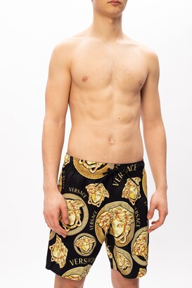 yellow versace shorts