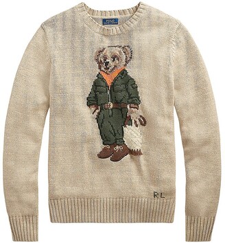 polo bear grey sweater