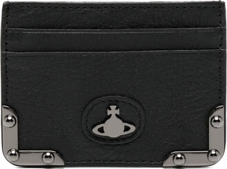 Vivienne Westwood Black Half Moon Flat Card Holder