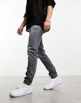 Thumbnail for your product : ASOS DESIGN skinny jeans in washed black