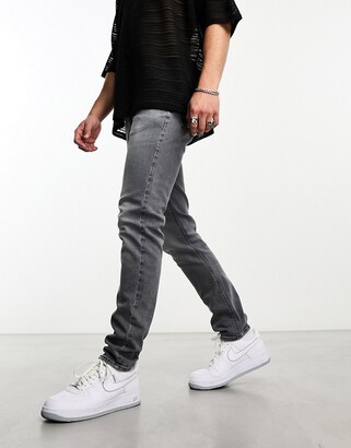 ASOS DESIGN skinny jeans in washed black