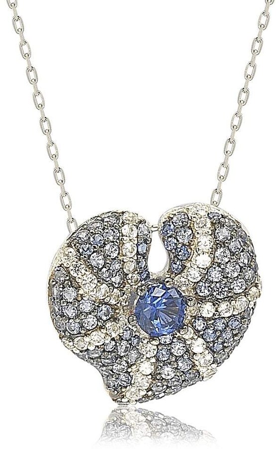 Blue Sapphire Heart Pendant Necklace | Shop the world's largest 