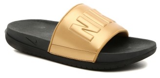gold nike sandals